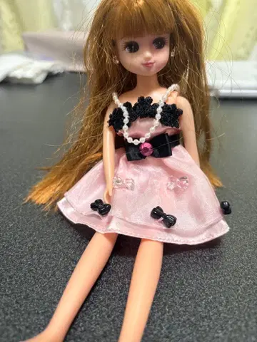 리카짱 인형 본체 핑크 드레스