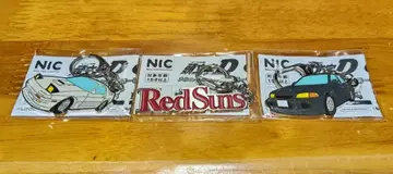 머리글자 D 메탈 키링 3개 RedSuns/FC/에보3