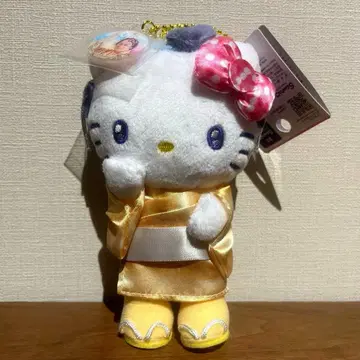 [미사용 새상품] 헬로키티 마츠켄 삼바 볼 체인 마스코트