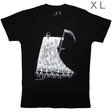 Radiohead GRIM REAPER BLACK T-shirt XL