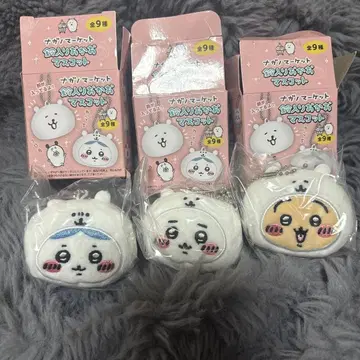 나가노 마켓 방울 달린 얼굴 마스코트 치이카와 하치와레 토끼 묶음 판매