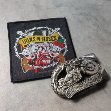 최종 가격 90s 건즈 앤 로지즈 바이크 버클 와펜 빈티지