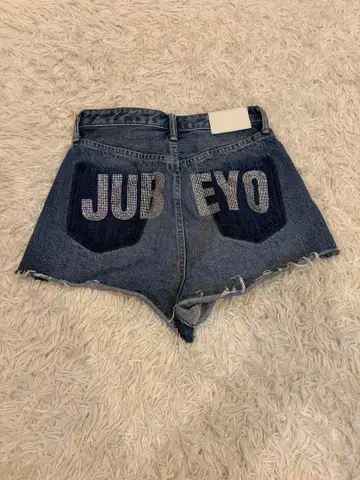 GYDA 하이웨스트 JUBEYO bijou 데님 숏팬츠