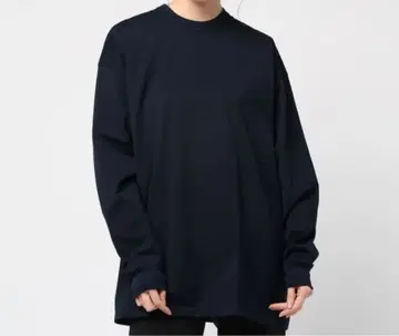 MAISON EUREKA GIZA L/S 티셔츠 네이비