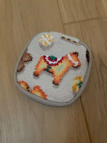 페이러 손거울 파우치 피카타임 쿠키 파우치