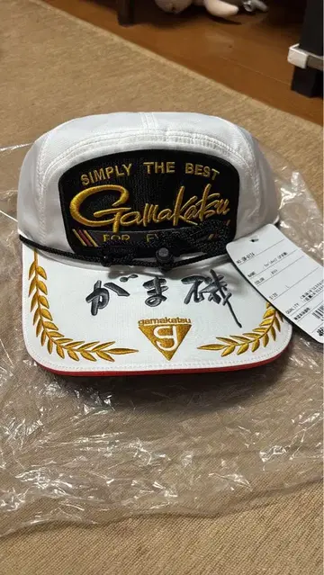 한정판! 초레어 Gamakatsu 낚시 캡 L 사이즈 화이트
