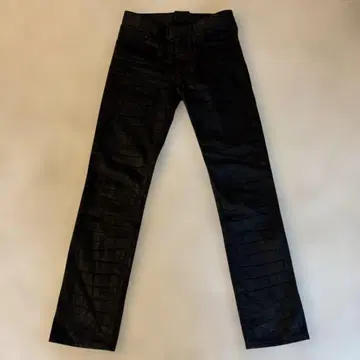 00s L.G.B. 악어 무늬 코팅 데님 레어 단품