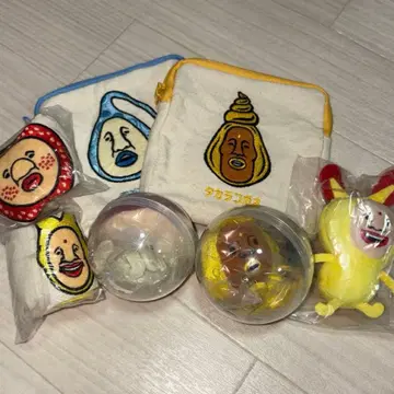 코비토즈칸 스퀘어 파우치 봉제 인형 세트