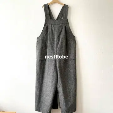 nest Robe 울 해링본 살로펫 오버롤 가벼운 안감 포함