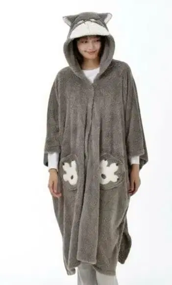 레어 디즈니 스토어 루시퍼 착용 담요 판초 미사용