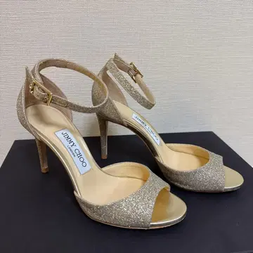 JIMMY CHOO 골드 하이힐