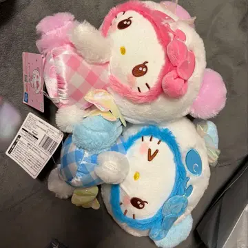 팬더 헬로키티 에모큥 엔젤 BIG 봉제 인형 2개 세트