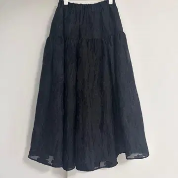 unminou 플라워 자수 스커트