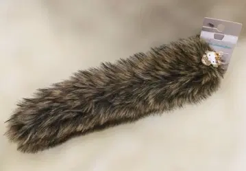 헬로키티 퍼 참 산리오 꼬리 레오파드 무늬 키티