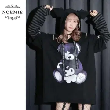 [ NOEMIE ] 노에미 쿠로미 레이어드 풀오버/후드티