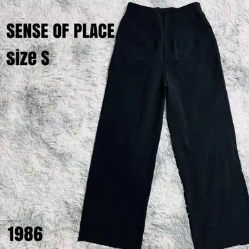 SENSE OF PLACE 센스 오브 플레이스 블랙 팬츠 S 1686