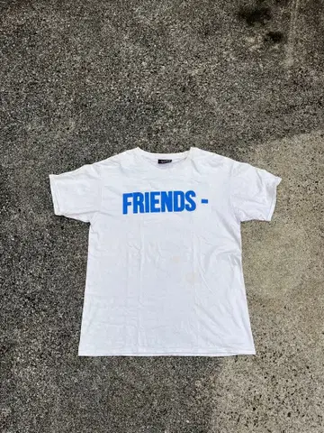 VLONE Friends T셔츠 White/Blue drip swag