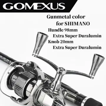 고메사스 더블 핸들 알루미늄 노브 건메탈 98mm 시마노
