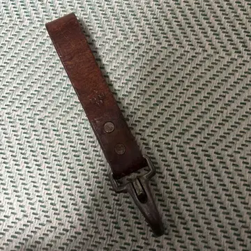 브라운 가죽 키링 빈티지 60년대