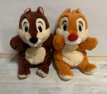 디즈니 리조트 한정판 칩과 데일 봉제 인형 퍼펫 Disney