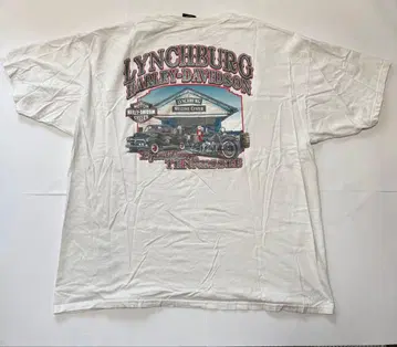 할리데이비슨 티셔츠 화이트 00s