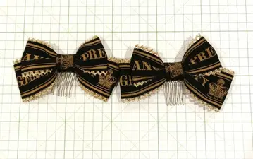 엔젤릭 프리티 Crown 로고 리본 빗 블랙