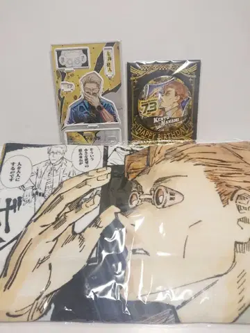 주술회전 나나미 켄토 생일 캔뱃지 디오라마 풀컬러 페이스 타월