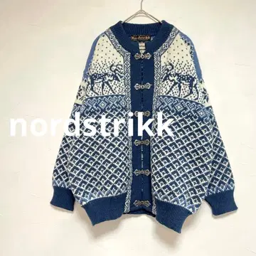 nordstrikk 티롤 니트 가디건 노르딕 빈티지