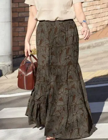 [새상품급] 저널 스탠다드 오리엔탈 캉캉 스커트 38 브라운