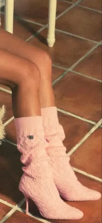 yello 루즈 부츠 aclent 아크렌트 핑크