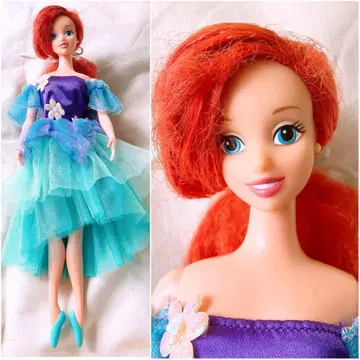 레어 90s 디즈니 아리엘 발레리나 바비 인형