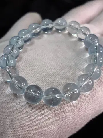 GW 세일 고품질 아쿠아 마린 10mm 15.5cm 팔찌