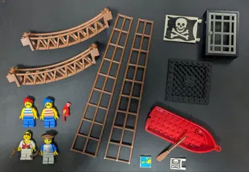 [정품] LEGO 해적 세트 미니 피규어 4개 포함