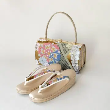 미사용 새상품 조리백 세트 골드 여성용 성인식 No177