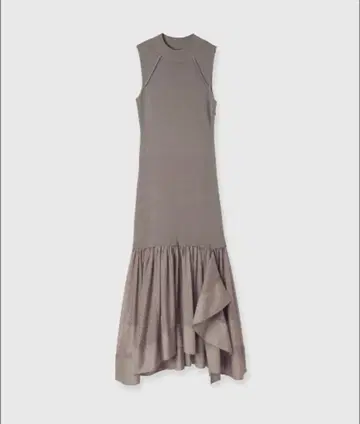 아뉴앙스 캐스케이드 니트 도킹 원피스