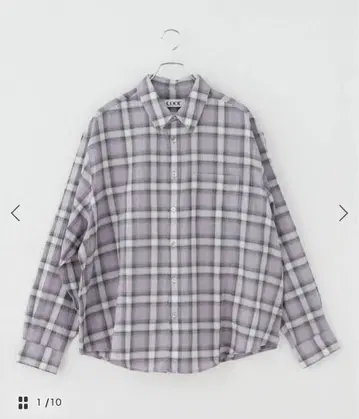 plage coorSEERSUCKER OMBRE CHECKERED 셔츠
