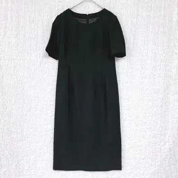 3875 스페치오 포멀 원피스 블랙 포멀 반팔 관혼상제 L