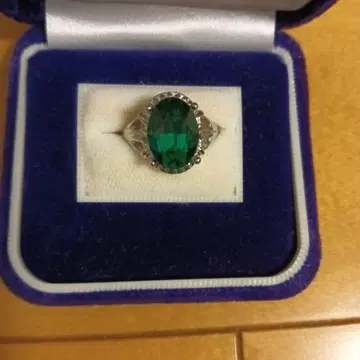 에메랄드 그린 반지 실버 925