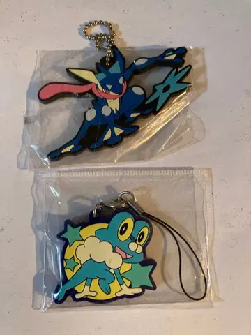 포켓몬 개굴닌자 개구마르 러버 스트랩 러버 마스코트 세트