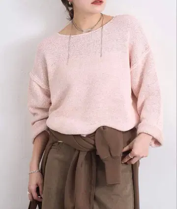 저널 스탠다드 테이프얀 드롭 풀오버 스프링 니트