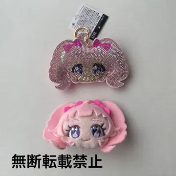 비밀의 아이프리 큐빅 키링 봉제 인형 헤어 클립 파랑하늘 히마리