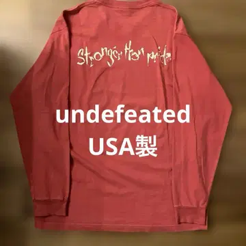 USA제 undefeated 빨간색 롱 T
