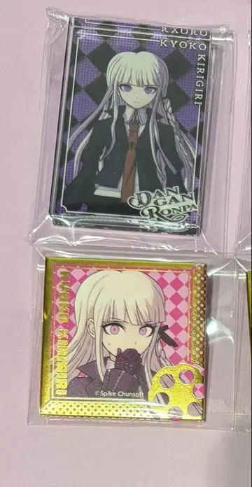 단간론파 15주년 기념전 희로애락 캔뱃지 아크릴 블록 키리기리 쿄코