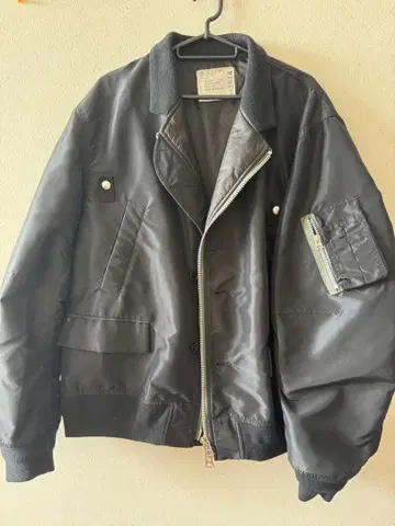 sacai 사카이 플라이트 자켓 블랙 91사이즈