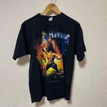 MANOWAR 00's 헤비메탈 밴드 양면 프린트 티셔츠