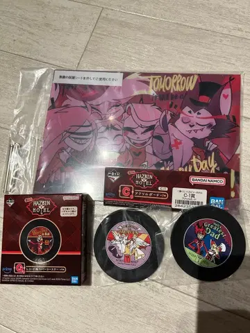 HAZBIN HOTEL 아크릴 스탠드 러버 코스터 2개