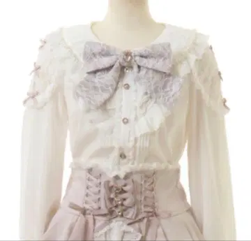 LIZLISA 리즈리사 밀피유 프릴 블라우스 상의 양산형 지뢰계