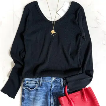 [ 새상품 ] 저널 스탠다드 레사쥬 카미노 골지 풀오버 블랙