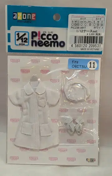 1/12 피코니모 아존 간호사 세트 화이트