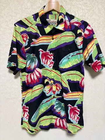 patagonia 블랙 바나나 알로하 셔츠 S 파타로하